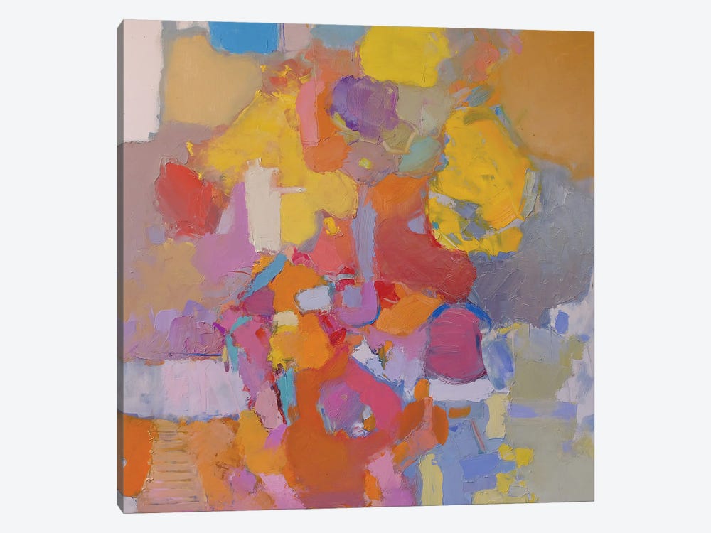 Pink Abstract by Elena Shraibman 1-piece Canvas Print