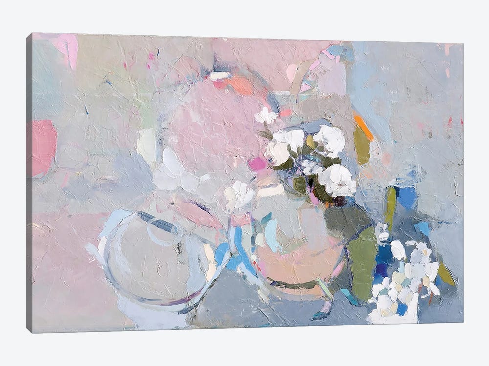 Powder And Flowers by Elena Shraibman 1-piece Canvas Artwork