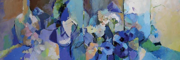 Canvas Print: Transparent Flowers by Elena Shraibman