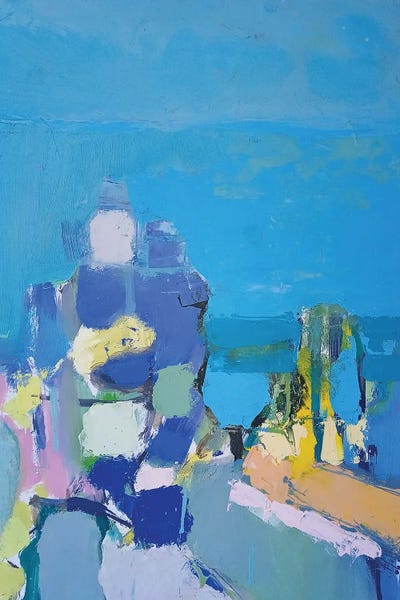 Contemporary Coastal: Sea And Sky by Elena Shraibman