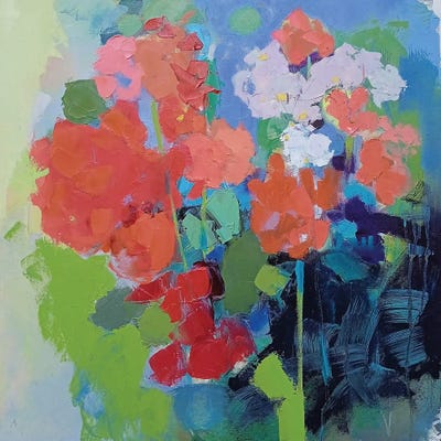 Red by Elena Shraibman framed wall art