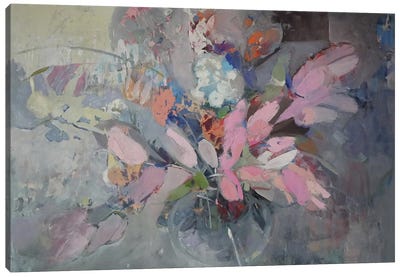 Flowers In A Vase Canvas Art Print - Elena Shraibman