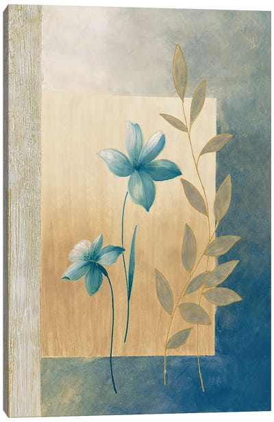 Fleurs bleues I Canvas Art Print