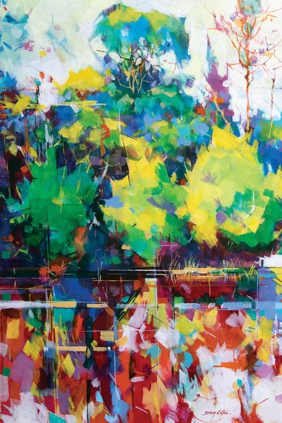 Cannop Ponds by Doug Eaton framed canvas print