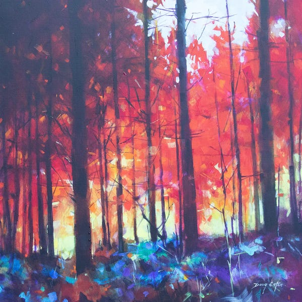 Doug Eaton: Sun On Barn Hill by Doug Eaton