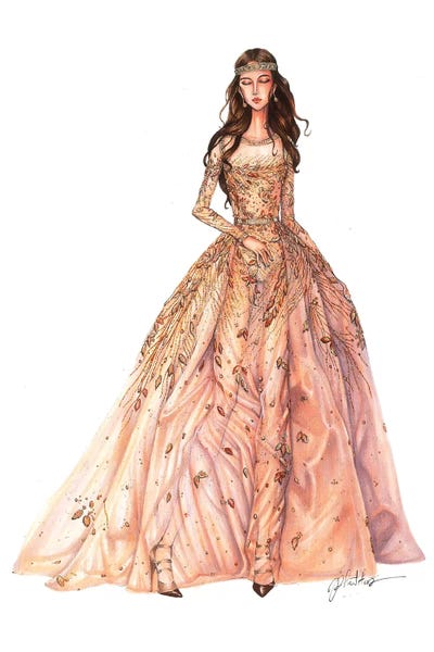 Elie Saab Haute Couture 2017 II by Eris Tran art print