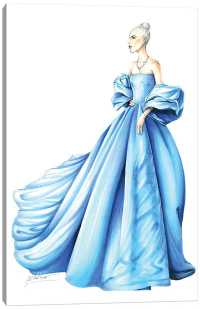 Gaga Golden Globe Canvas Art Print - Eris Tran