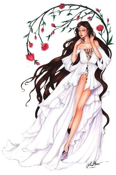 Giambatistta Valli Haute Couture 2018 by Eris Tran art print