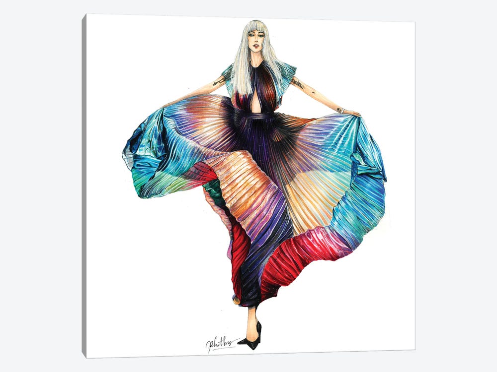 Lady Gaga by Eris Tran 1-piece Canvas Print