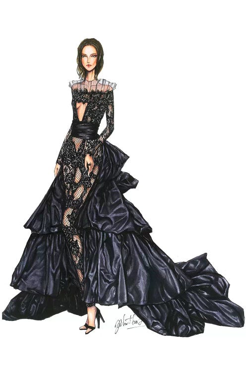 Peter Dundas Haute Couture For Emrata by Eris Tran wall art