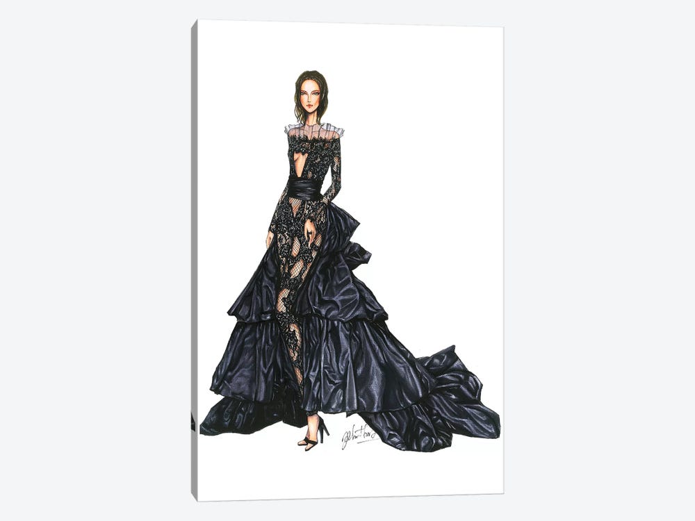 Peter Dundas Haute Couture For Emrata by Eris Tran 1-piece Canvas Print