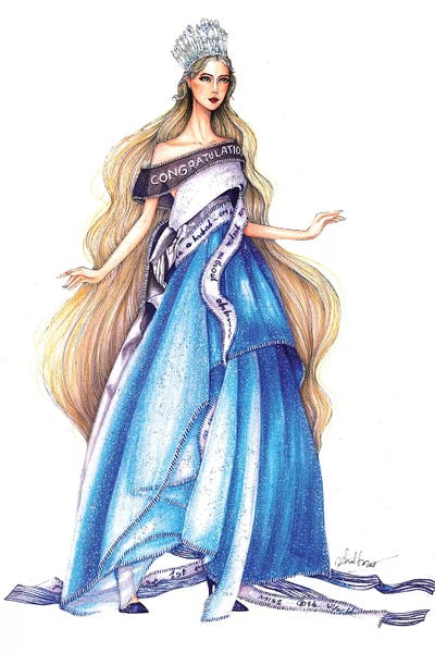 Vo Cong Khanh Dress by Eris Tran acrylic art print