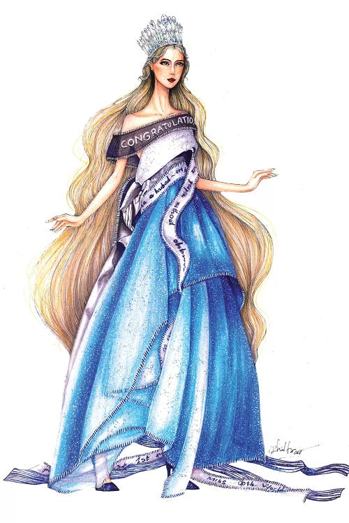 Vo Cong Khanh Dress by Eris Tran wall art