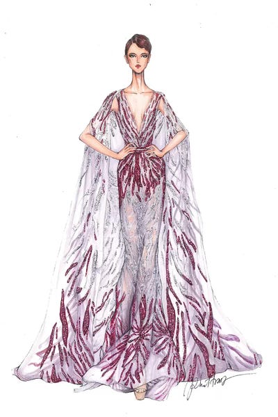 Ziad Nakad Haute Couture 2016 by Eris Tran art print