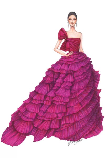 Zuhair Murad Haute Couture I Spring 2017 by Eris Tran acrylic art print