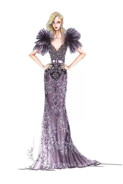 Zuhair Murad Summer Spring 2017 by Eris Tran art print