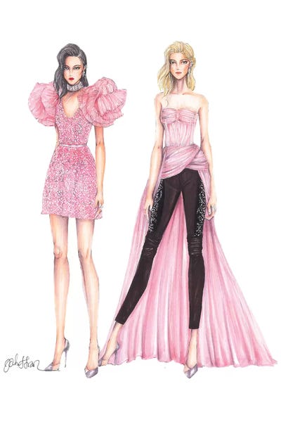 Zuhair Murad Summer Spring 2017 II by Eris Tran acrylic art print