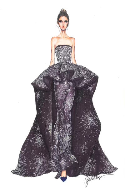 Zuhair Muradd Haute Couture 2017 by Eris Tran art print