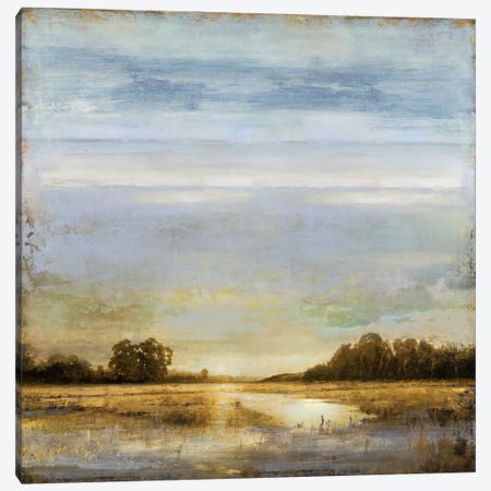 Pond's Edge Canvas Print #ETU10} by Eric Turner Canvas Art Print