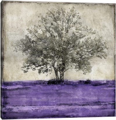 Majestic - Amethyst Canvas Art Print - Gray & Purple Art