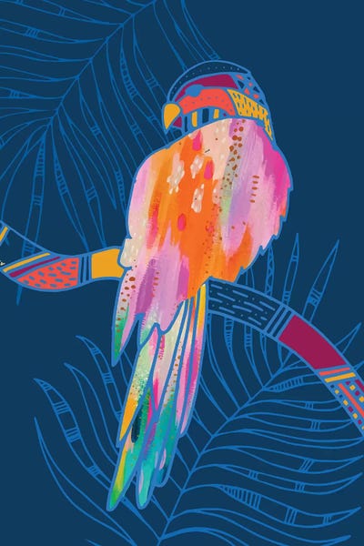 Folksy Fauna: Parrot by EttaVee