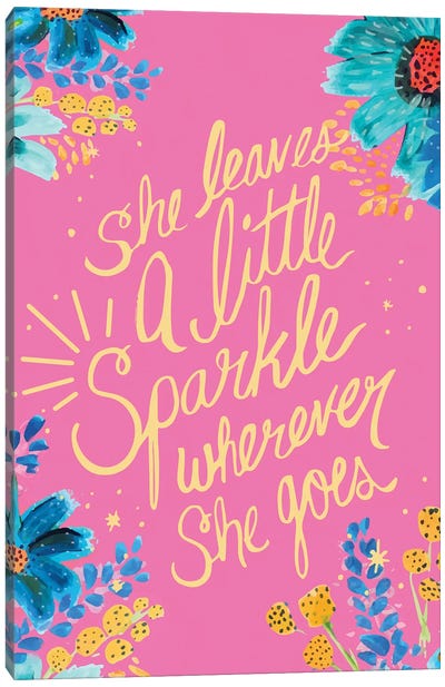Sparkle Canvas Art Print - A Word to the Wise