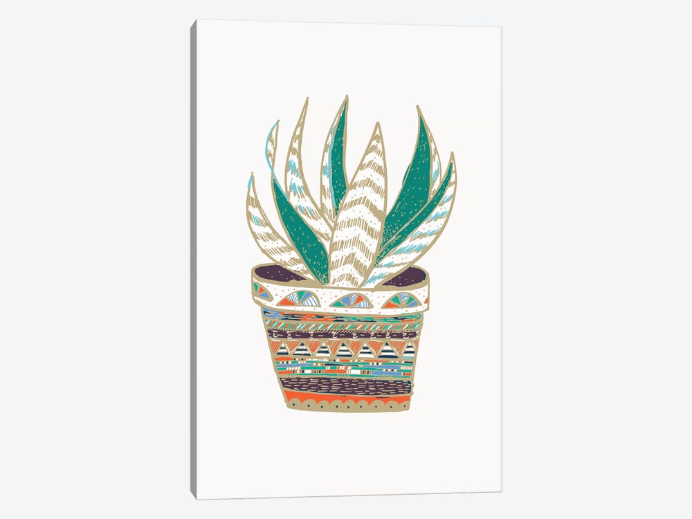 Succulent, Green by EttaVee 1-piece Canvas Print