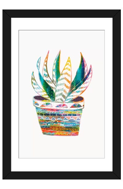 Succulent, Rainbow Paper Art Print - EttaVee
