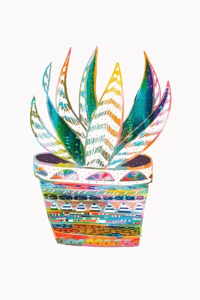 Inspirational Office: Succulent, Rainbow by EttaVee