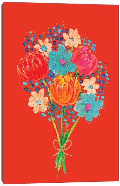 Bouquet VII Canvas Art Print - Tulip Art
