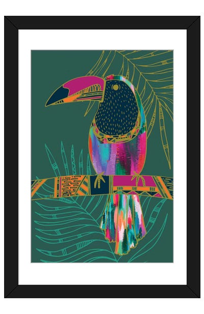 Toucan Paper Art Print - EttaVee