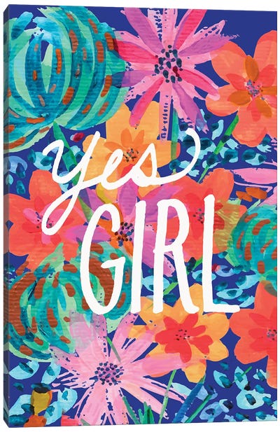 Yes Girl Canvas Art Print - Show Stoppers
