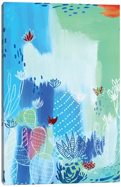 Blue Desert Canvas Art Print - EttaVee