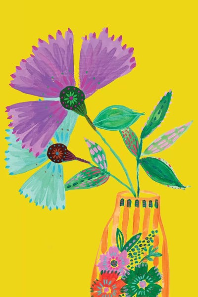 2021 | Ultimate Gray & Illuminating: Boho Flowers II by EttaVee