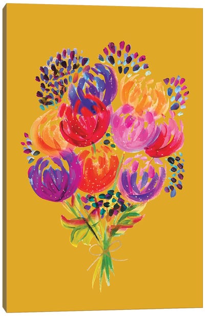 Bouquet VIII Canvas Art Print - Mellow Yellow
