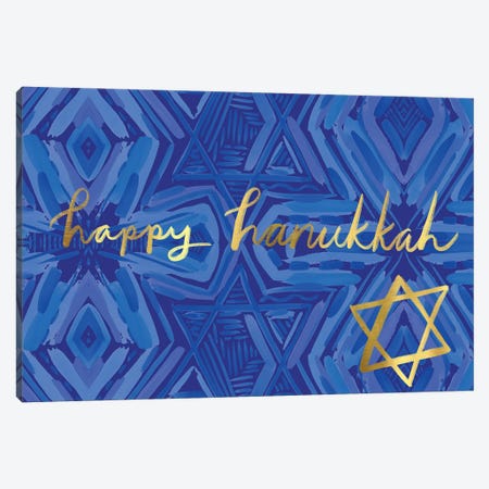 Happy Hanukkah II Canvas Print #ETV132} by ETTAVEE Canvas Print