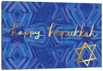 Happy Hanukkah II Canvas Art Print - EttaVee