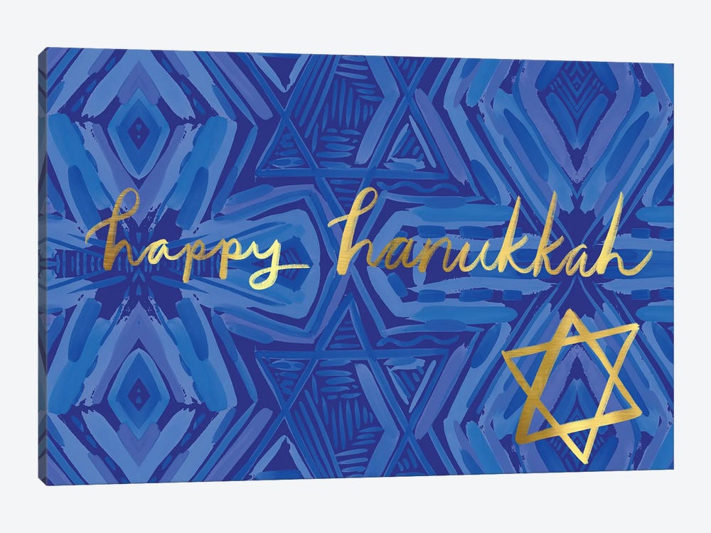 Happy Hanukkah II by EttaVee 1-piece Art Print