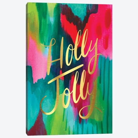 Holly Jolly Canvas Print #ETV133} by EttaVee Canvas Art Print