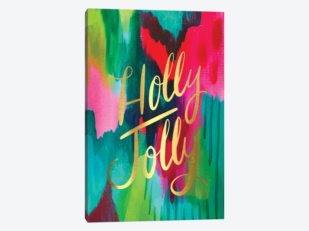 Holly Jolly by EttaVee 1-piece Canvas Artwork