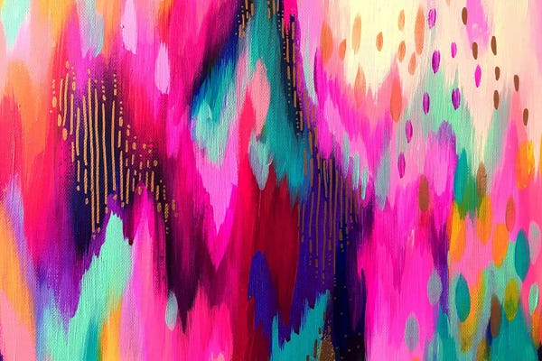 Colorful Abstracts: Bright Brush Strokes LXI by EttaVee