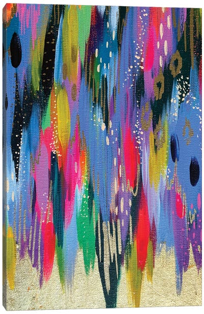 Bright Brush Strokes XCVII Canvas Art Print - EttaVee