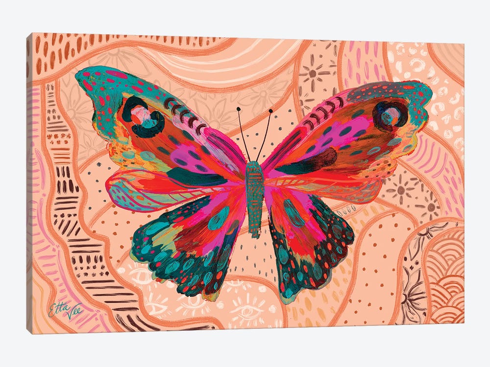 Butterfly VI by EttaVee 1-piece Canvas Print