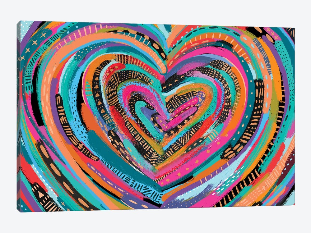 Art Heart II by EttaVee 1-piece Canvas Artwork