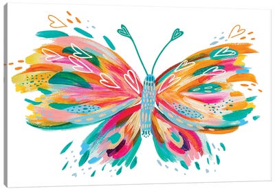 Butterfly IX Canvas Art Print - Kids Bathroom Art