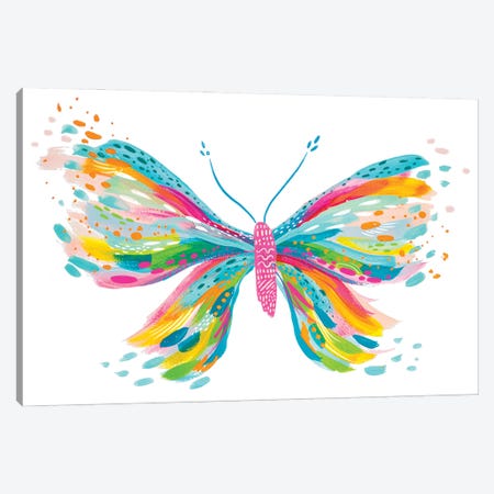 Butterfly VII Canvas Print #ETV214} by EttaVee Art Print
