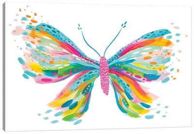Butterfly VII Canvas Art Print - Kids Bathroom Art