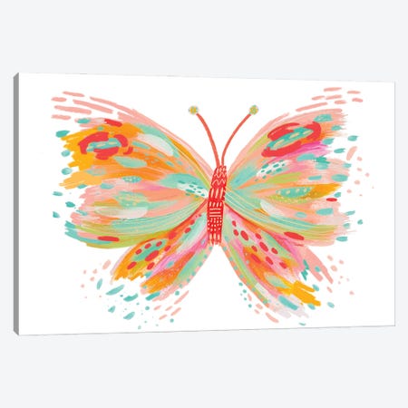 Butterfly X Canvas Print #ETV215} by EttaVee Art Print