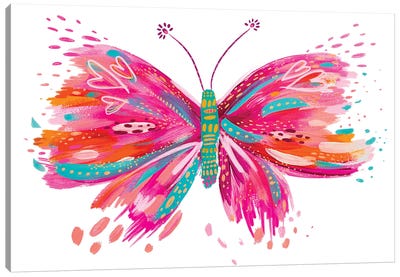 Butterfly XII Canvas Art Print - Kids Bathroom Art