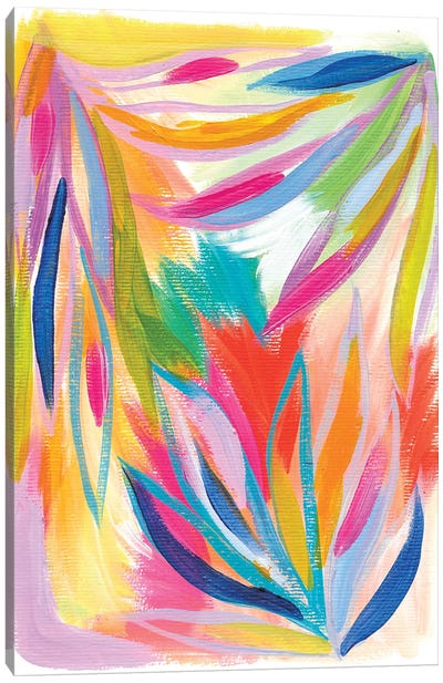 Loose Palm III Canvas Art Print - Kids Bathroom Art